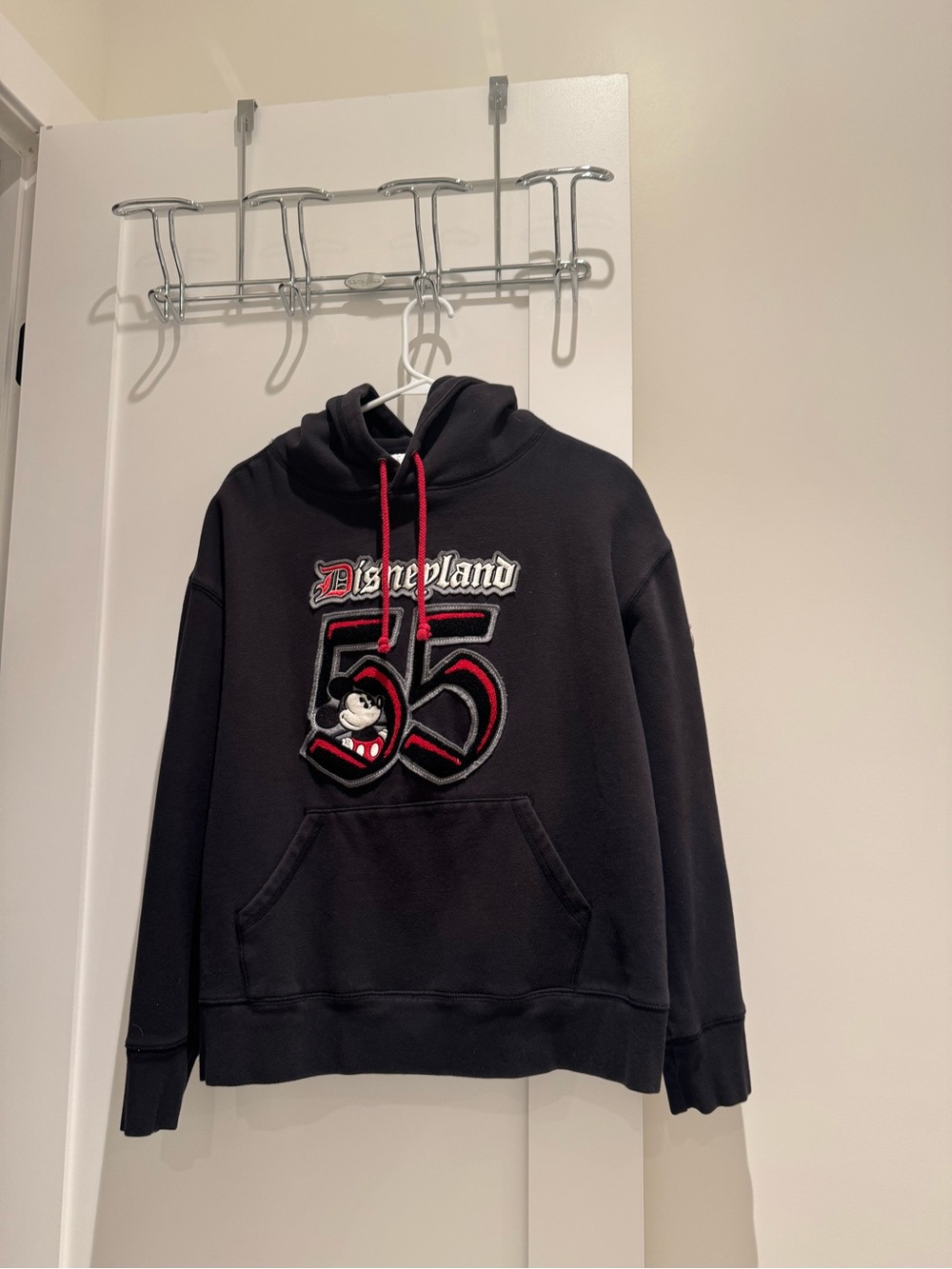 Disneyland Black and White Embroidered Label Pullover